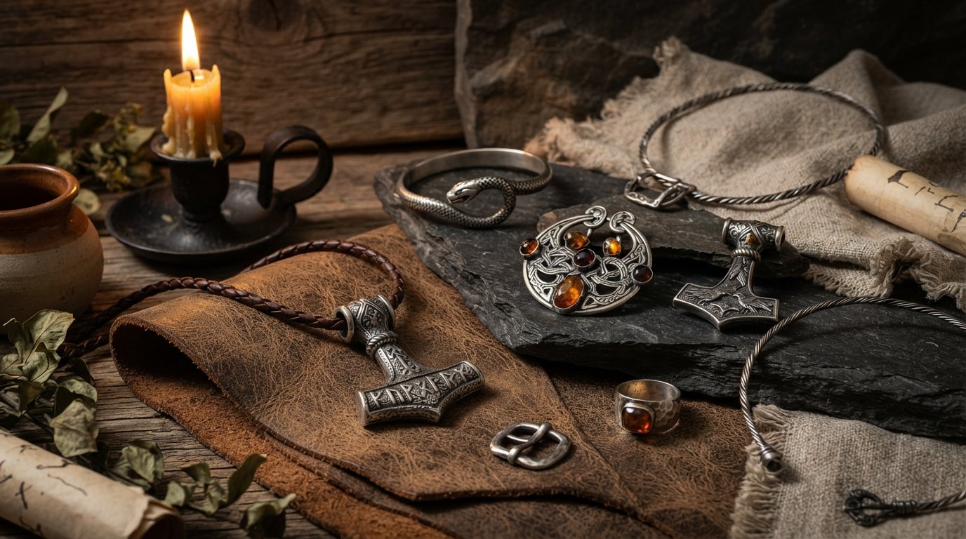 Vikinški prsten Valknut i rune